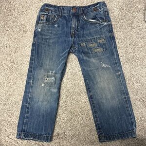 Wrangler Kids Distressed Blue Jeans